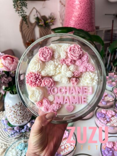 DUŻA ŚWIECA MOTYLE