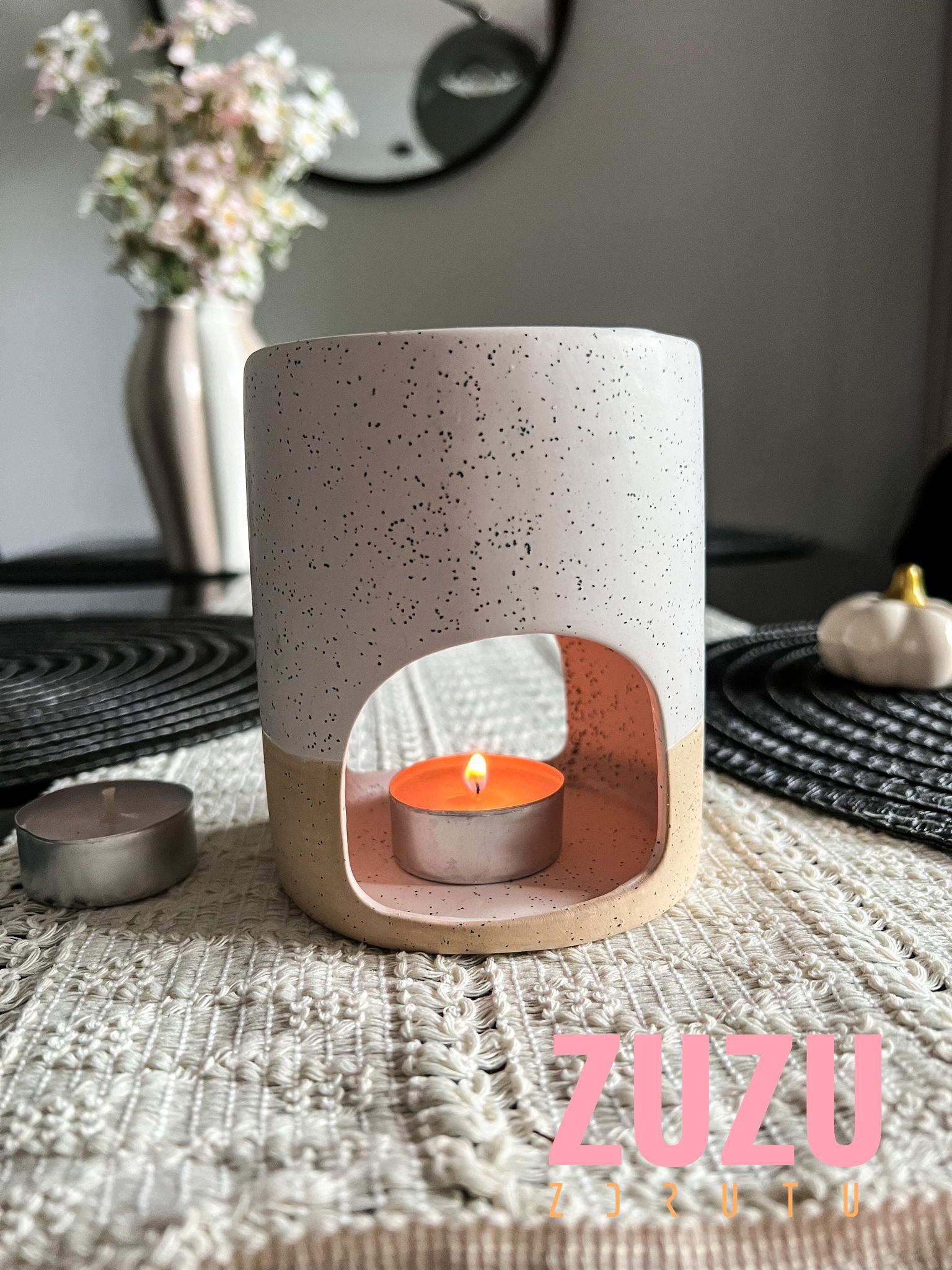 Kominek ceramiczny Boho