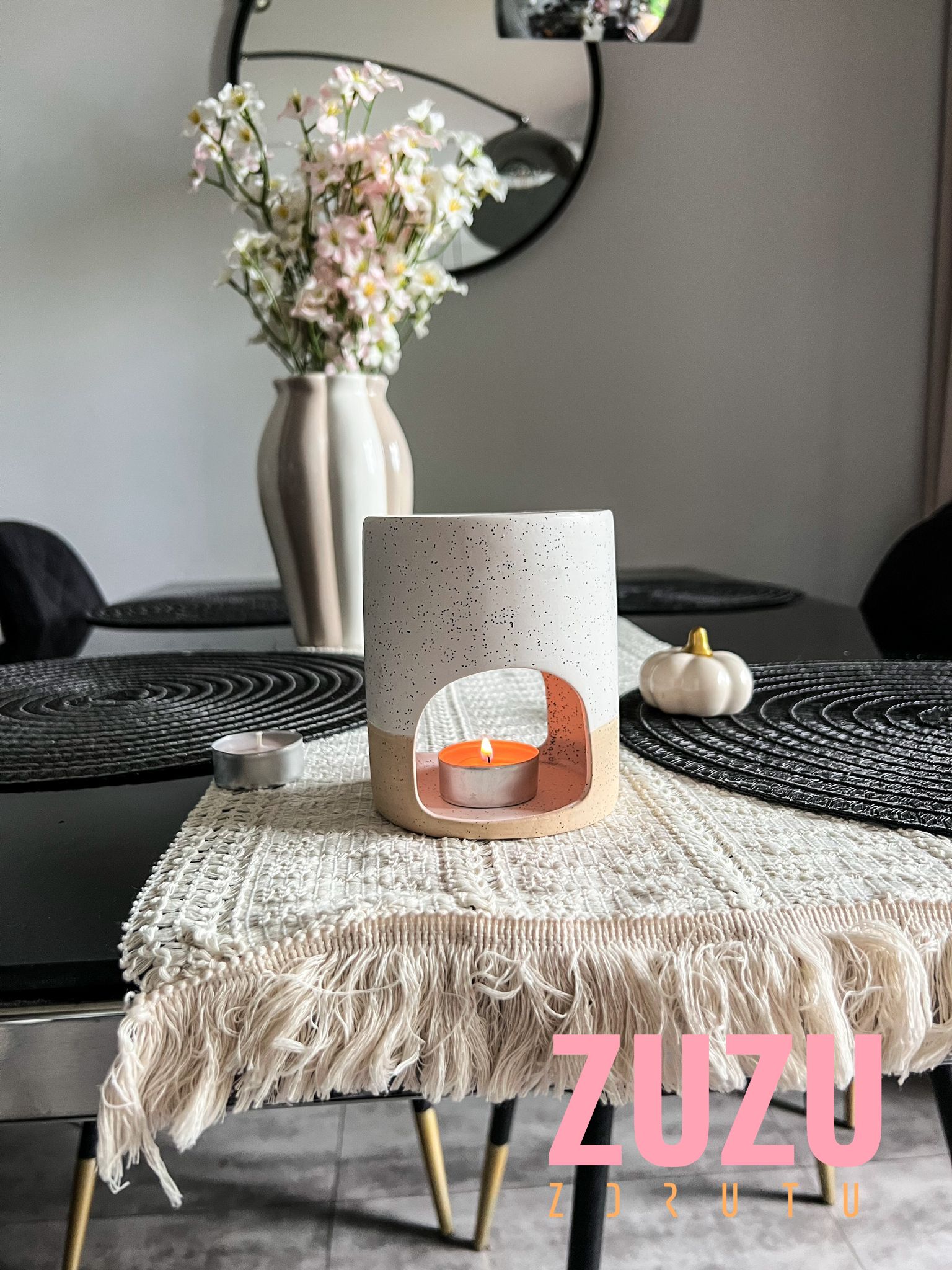 Kominek ceramiczny Boho