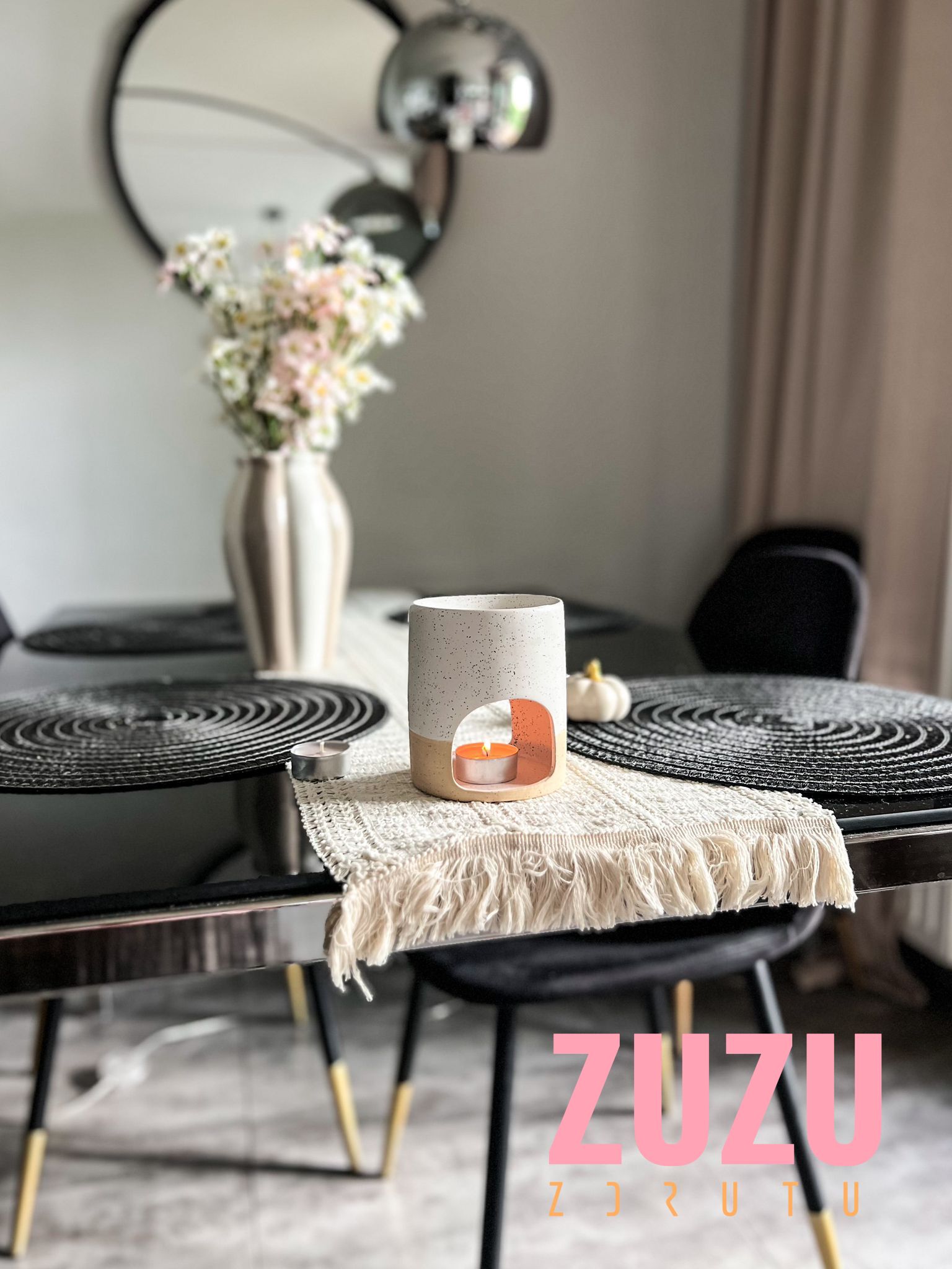 Kominek ceramiczny Boho