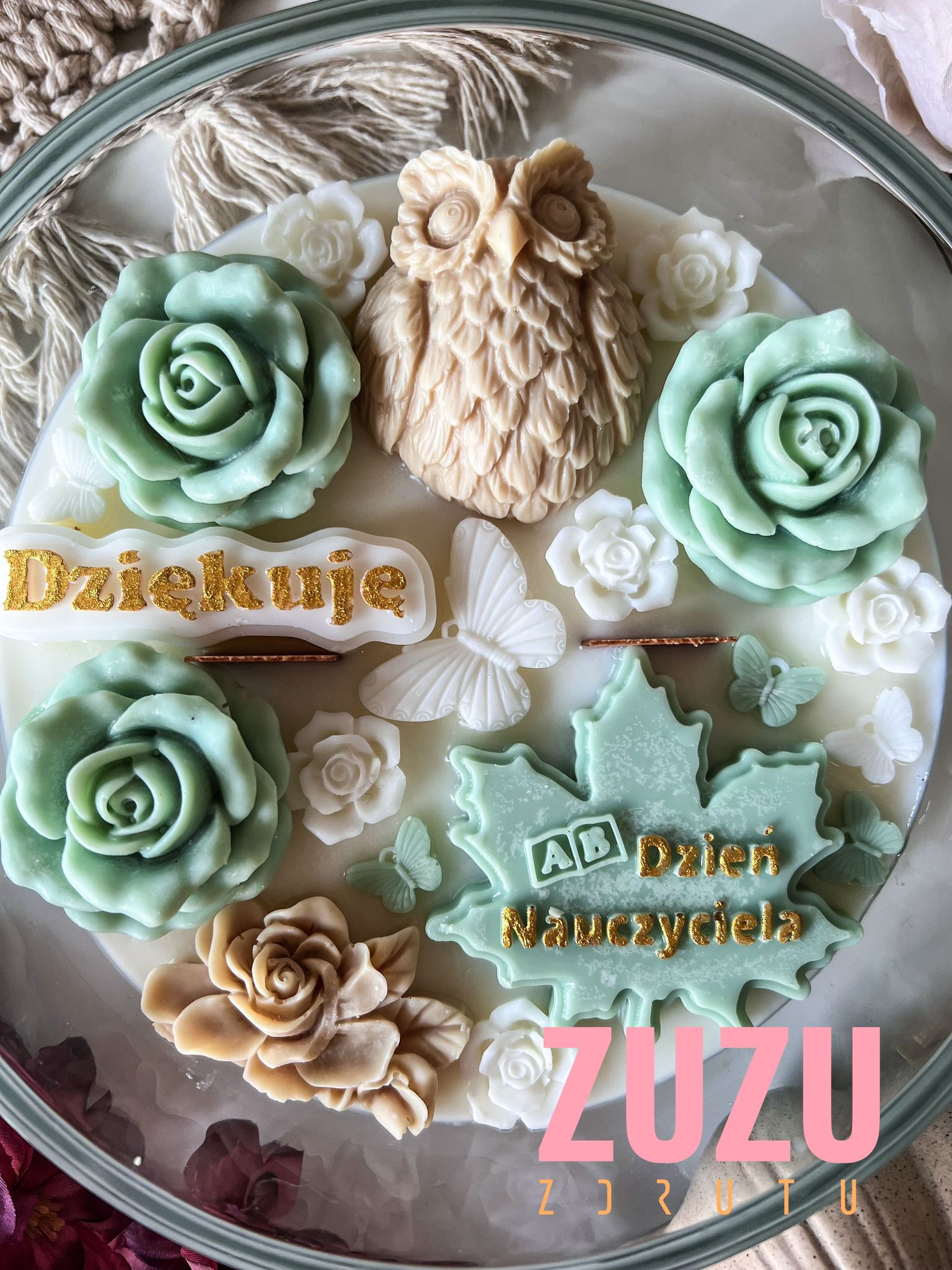 DUŻA ŚWIECA SOWA