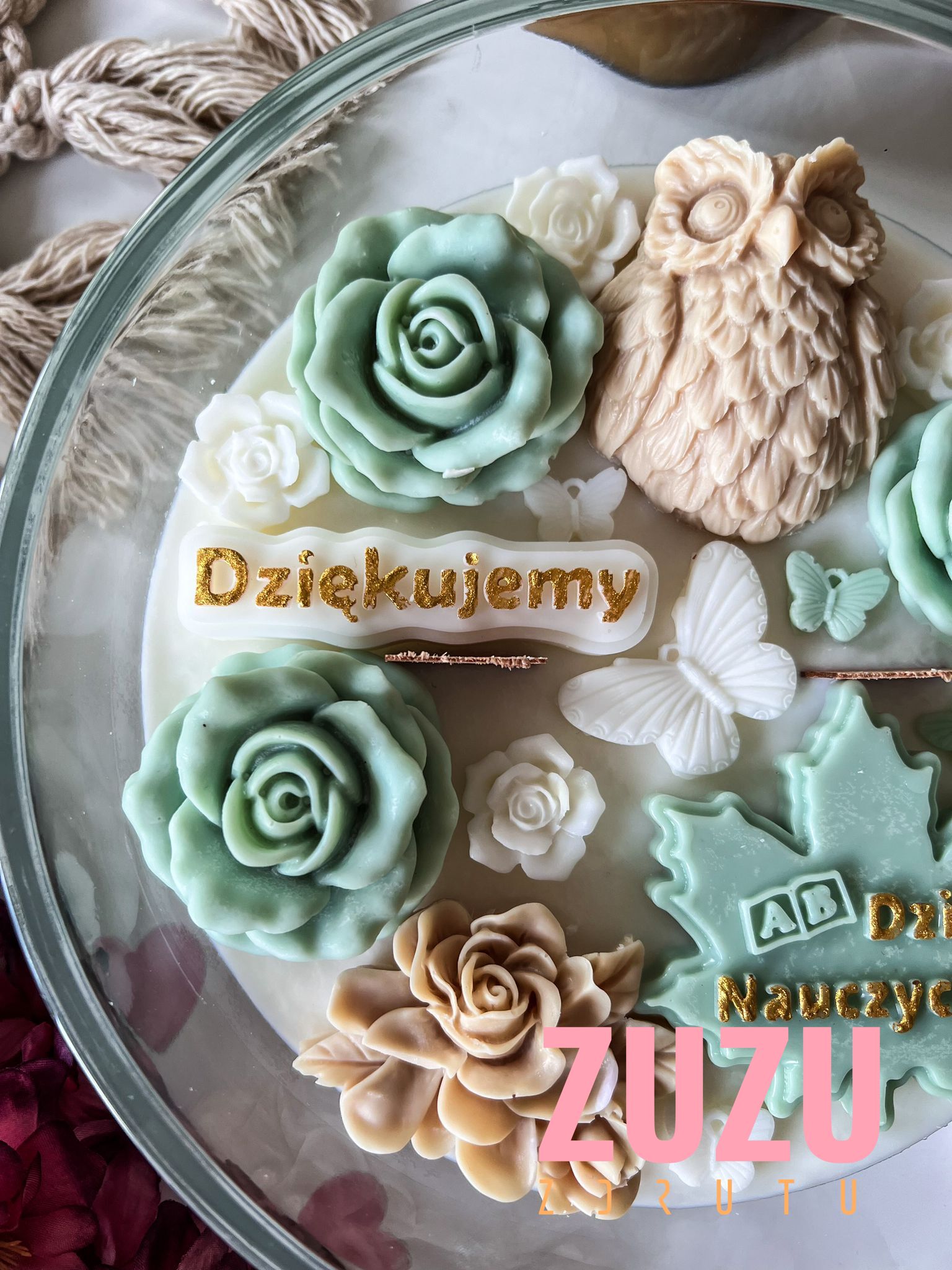 DUŻA ŚWIECA SOWA