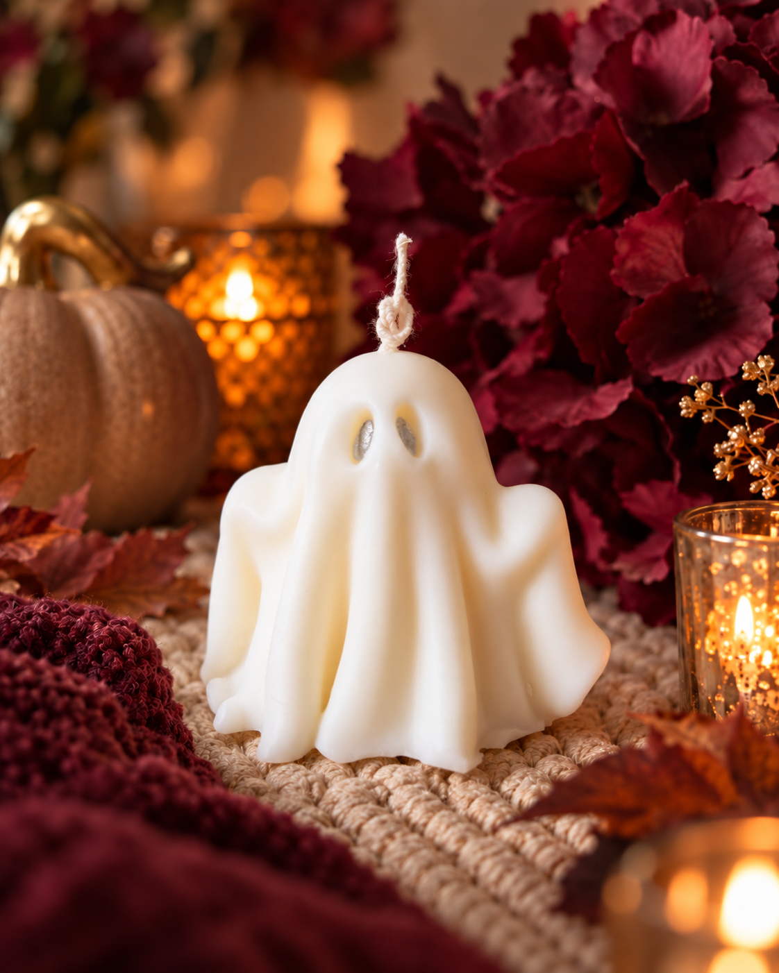 Świeca sojowa duszek halloween