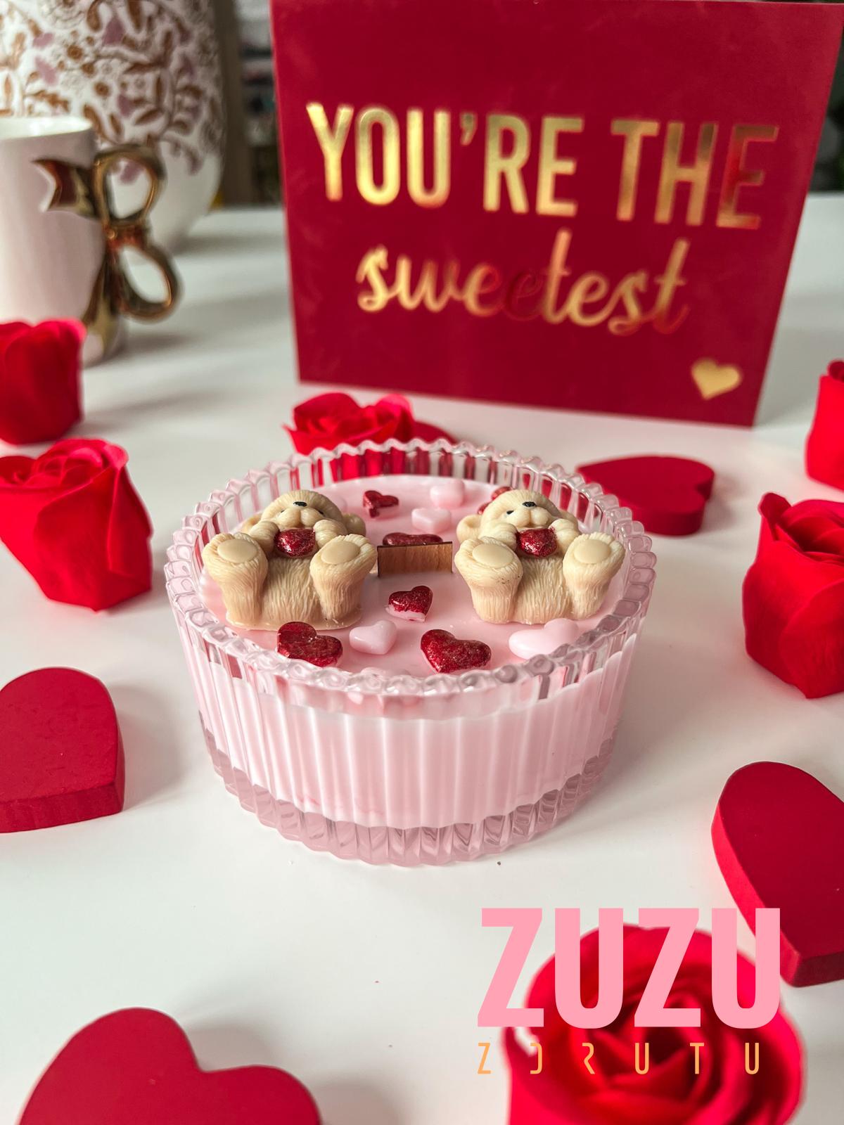 Świeca sojowa misie z pokrywką