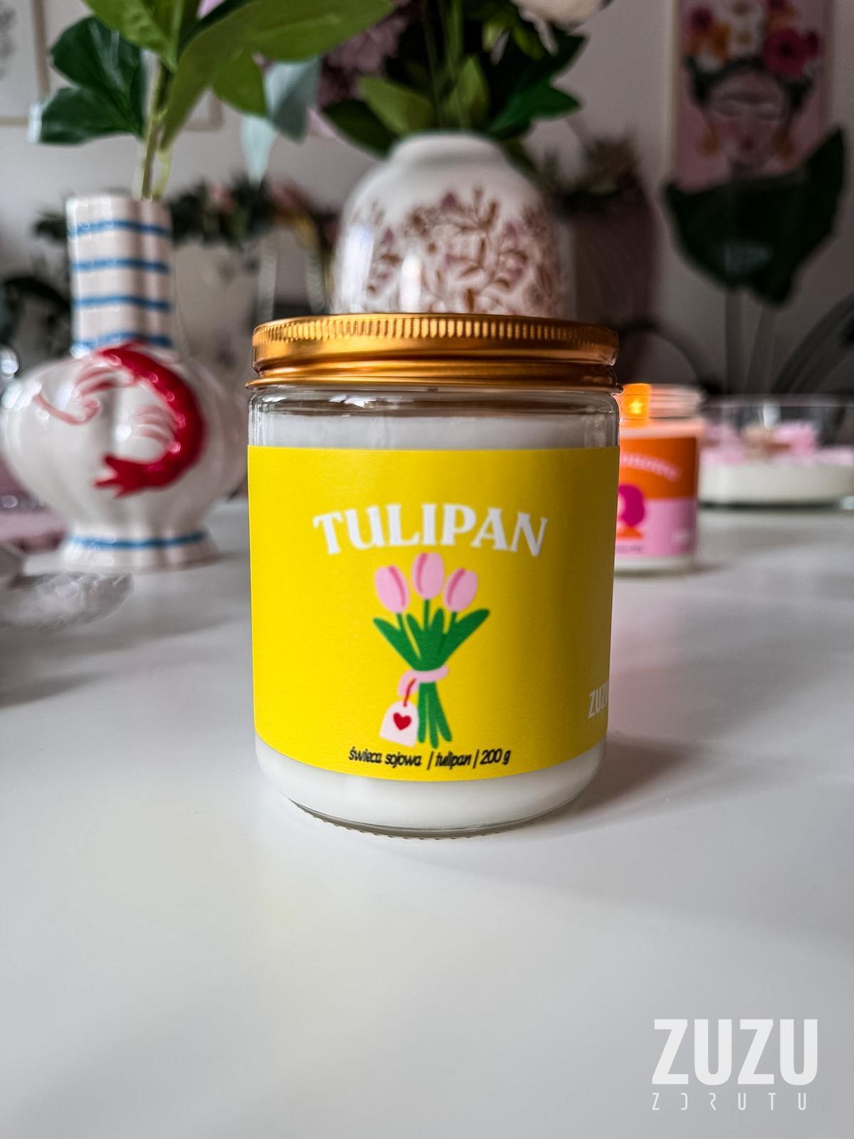 Świeca sojowa tulipan