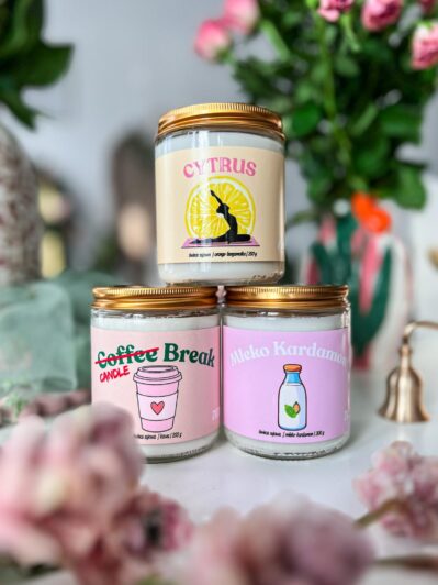 Zestaw 3 świec - rytuał dnia