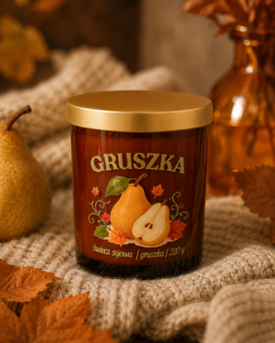 Świeca sojowa Gruszka