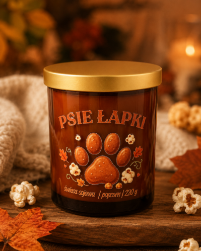Świeca sojowa Popcorn