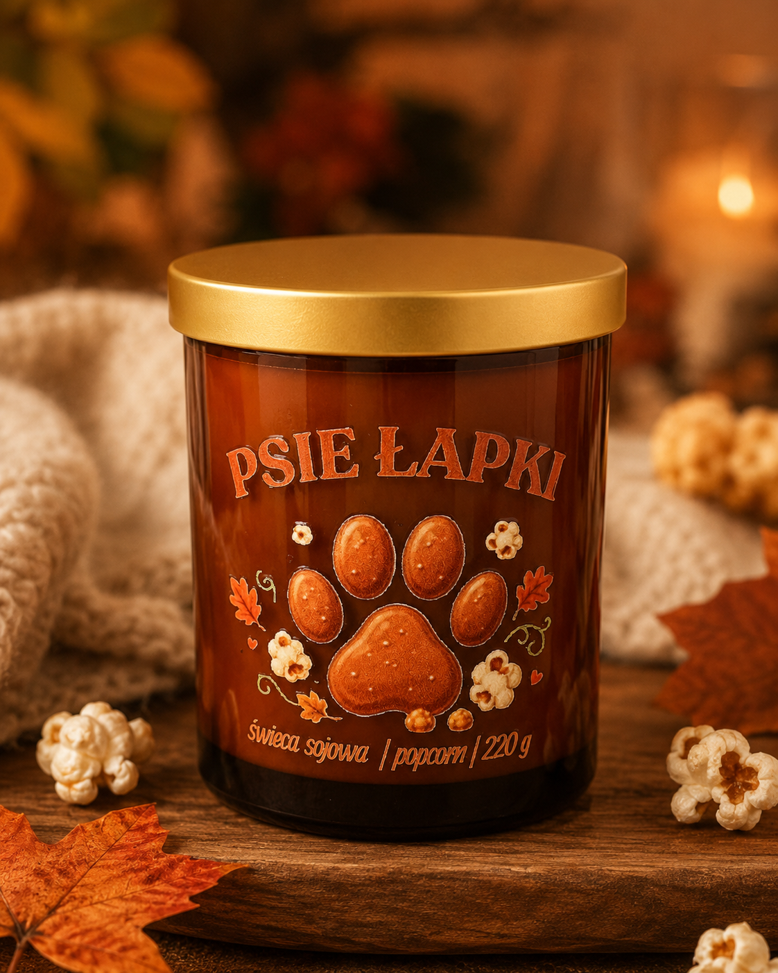 Świeca sojowa Popcorn